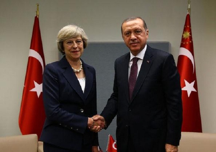 Turkey’s Erdogan, British PM discuss boosting trade relations, Syria, Cyprus in Ankara 